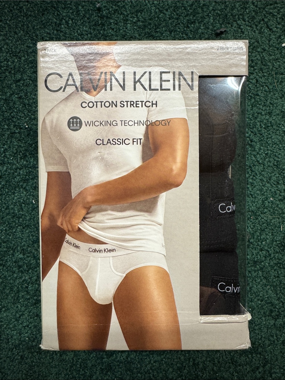 😍Calvin Klein Men’s Classic Cotton Stretch Briefs - White & Black